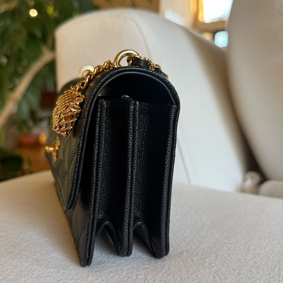 CHANEL
Shiny Caviar Quilted Flap Charm Wallet On Chain WOC Black - Picture 4 of 16